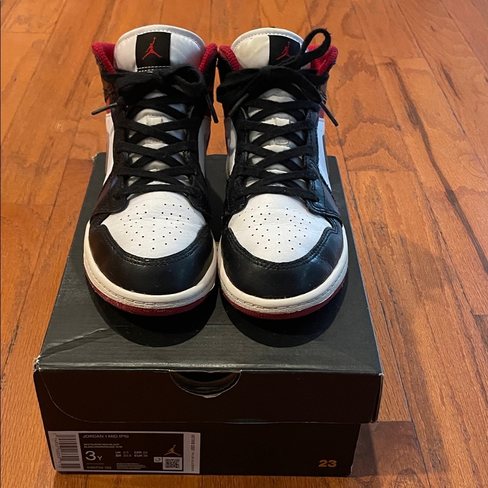 Jordan Kids Sneakers Black Red White